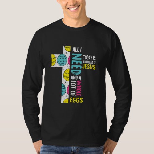 Jesus Easter Funny Egg Hunting Cross Religious T_Shirt