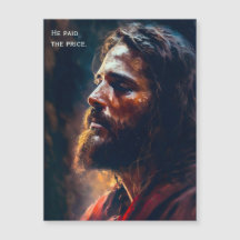 Jesus Easter - He Paid The Price - Redeemed Magnet