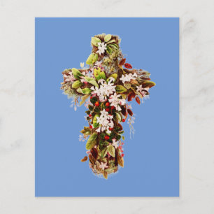 Jesus Easter Sunday Flowering cross 