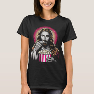 Jesus eating popcorn T-shirt! T-Shirt