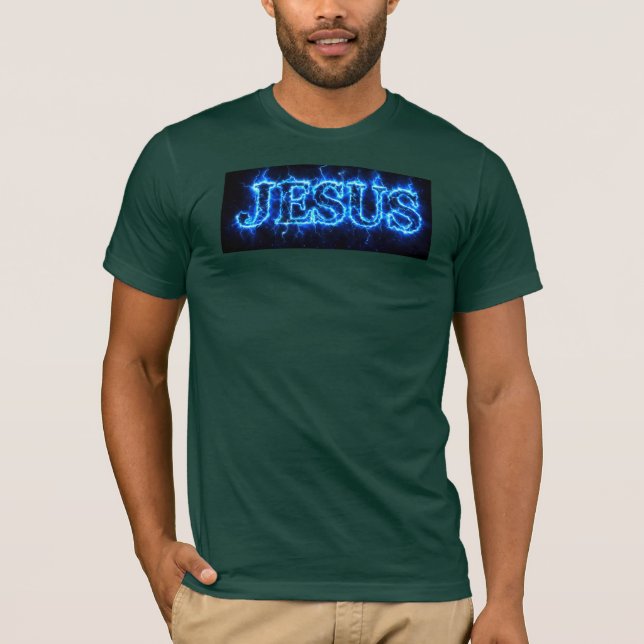 JESUS – Electric Glow T-Shirt (Front)