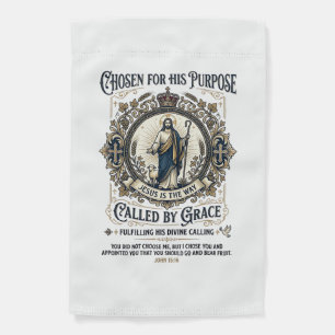 Jesus Electrician Shirt Faith Based Design_1 Garden Flag