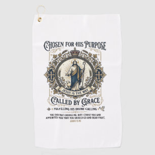 Jesus Electrician Shirt Faith Based Design_1 Golf Towel