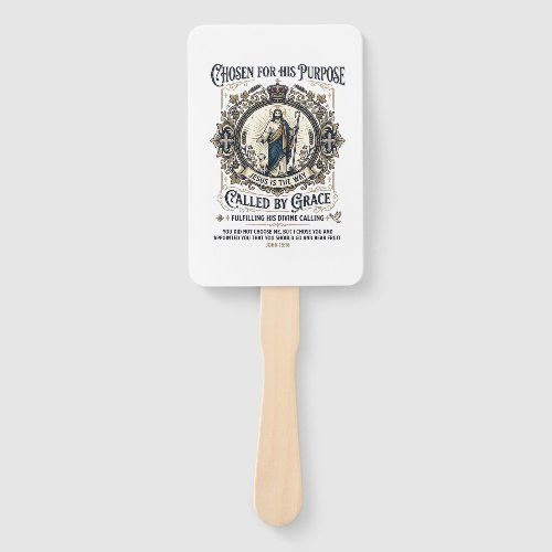 Jesus Electrician Shirt Faith Based Design_1 Hand Fan