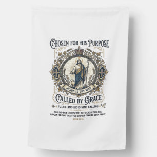 Jesus Electrician Shirt Faith Based Design_1 House Flag