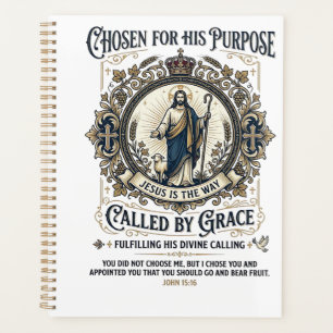 Jesus Electrician Shirt Faith Based Design_1 Planner