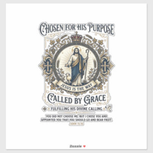 Jesus Electrician Shirt Faith Based Design_1 Sticker