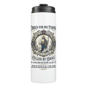 Jesus Electrician Shirt Faith Based Design_1 Thermal Tumbler