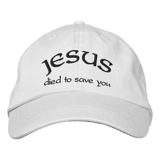  Jesus Embroidered Baseball Cap (Front)