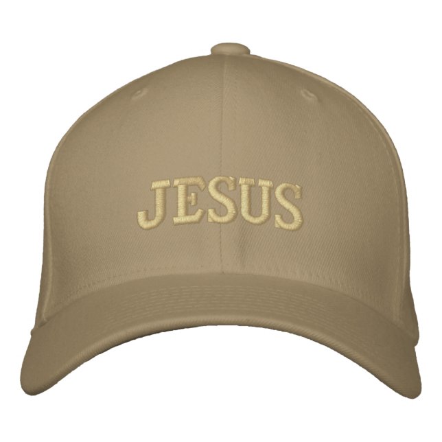 Jesus Embroidered Baseball Cap (Front)