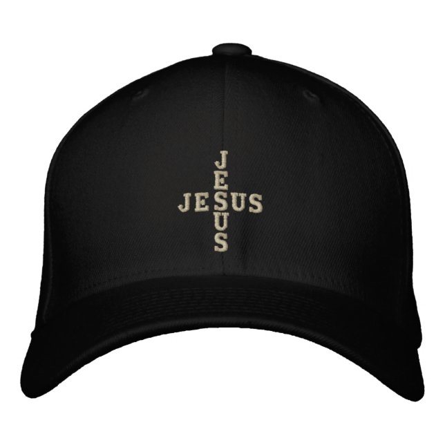 Jesus Embroidered Baseball Hat (Front)