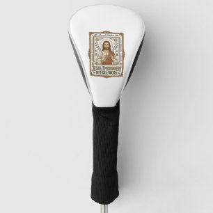 Jesus Embroidery Needlework Jesus Embroidery Needl Golf Head Cover