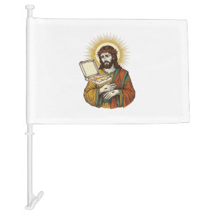 Jesus Empty Pizza Box Fridge Betrayal Food Humor_1 Car Flag