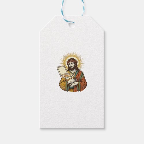 Jesus Empty Pizza Box Fridge Betrayal Food Humor_1 Gift Tags
