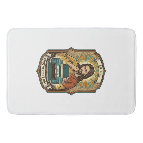 Jesus Empty Printer Paper Tray Office Work Annoyan Bath Mat