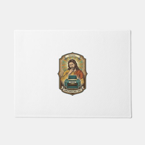 Jesus Empty Printer Paper Tray Office Work Annoyan Doormat