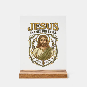 Jesus Enamel Pin Style Jesus Enamel Pin Christian Acrylic Sign