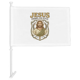 Jesus Enamel Pin Style Jesus Enamel Pin Christian Car Flag