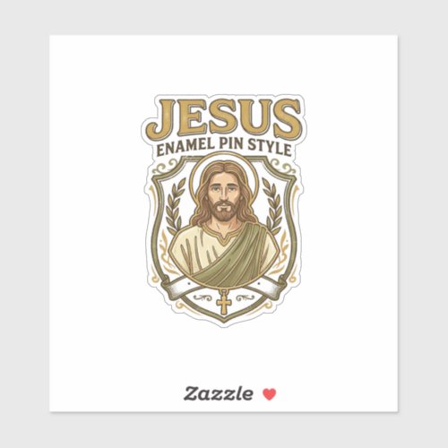 Jesus Enamel Pin Style Jesus Enamel Pin Christian  Sticker