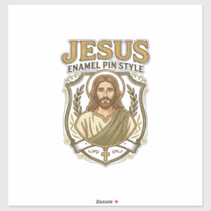 Jesus Enamel Pin Style Jesus Enamel Pin Christian Sticker