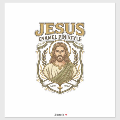 Jesus Enamel Pin Style Jesus Enamel Pin Christian  Sticker