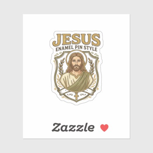 Jesus Enamel Pin Style Jesus Enamel Pin Christian  Sticker