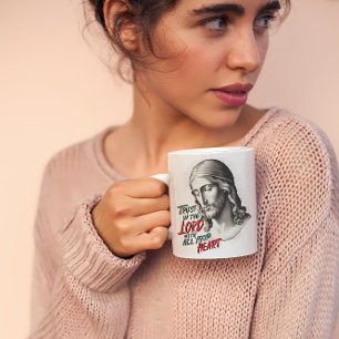 Jesus Encourages to Trust in the Lord Coffee Mug