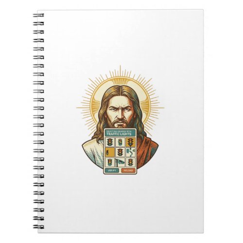 Jesus Endless Captcha Verification Traffic Lights Notebook