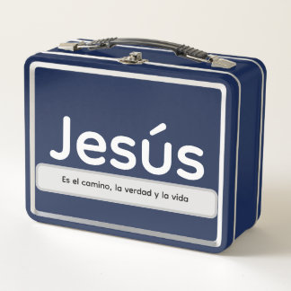 Jesus es el camino, la verdad y la vida metal lunch box