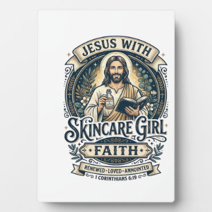 Jesus Esthetician Skincare Vintage Shirt Christian Plaque