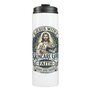 Jesus Esthetician Skincare Vintage Shirt Christian Thermal Tumbler
