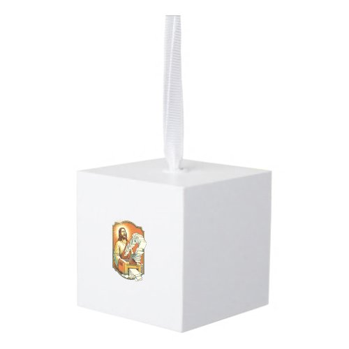 Jesus Excel Sheet Printing 50 Blank Pages Office H Cube Ornament