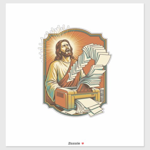 Jesus Excel Sheet Printing 50 Blank Pages Office H Sticker