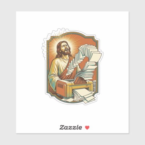 Jesus Excel Sheet Printing 50 Blank Pages Office H Sticker
