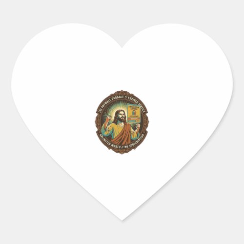 Jesus Expired Software Subscription Paywall Tech O Heart Sticker