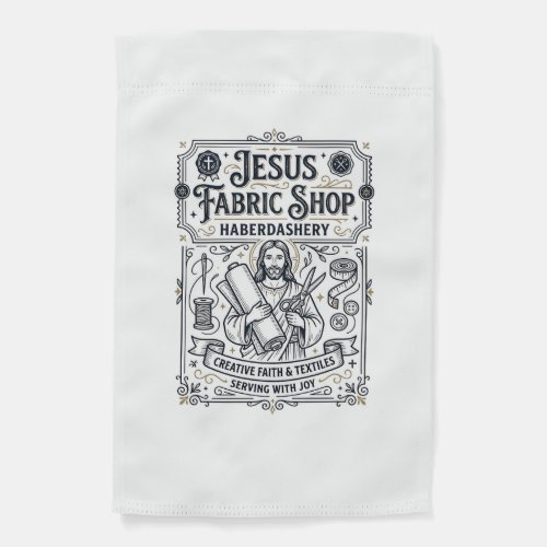 Jesus Fabric Shop Haberdashery Jesus Fabric Shop H Garden Flag