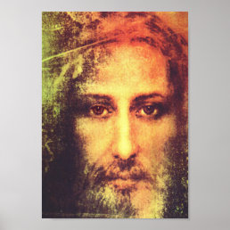 Jesus Face Portrait Poster