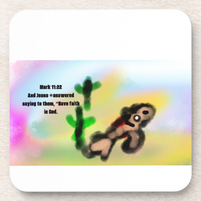 jesus faith  beverage coaster (Front)