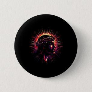 Jesus Faith Cross Christian Religious Bible Verse  Button