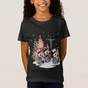 Jesus Faith Hope Love Snowman Funny Xmas For Chris T-Shirt