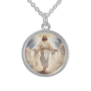Jesus Faith Sterling Silver Necklace