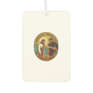 Jesus Fake ID Confiscated Angry Bouncer Club Party Air Freshener