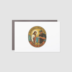 Jesus Fake ID Confiscated Angry Bouncer Club Party Car Magnet