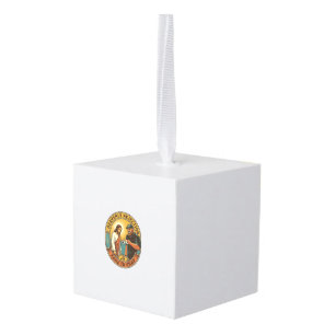 Jesus Fake ID Confiscated Angry Bouncer Club Party Cube Ornament