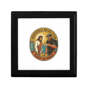 Jesus Fake ID Confiscated Angry Bouncer Club Party Gift Box