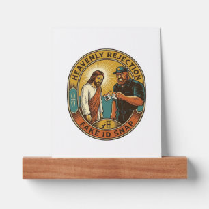 Jesus Fake ID Confiscated Angry Bouncer Club Party Picture Ledge