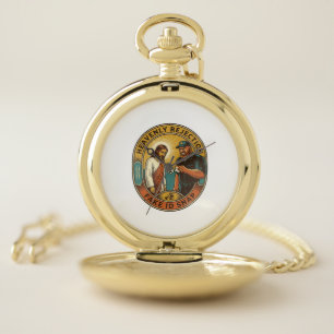 Jesus Fake ID Confiscated Angry Bouncer Club Party Pocket Watch