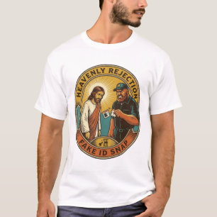 Jesus Fake ID Confiscated Angry Bouncer Club Party T-Shirt