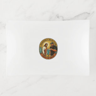 Jesus Fake ID Confiscated Angry Bouncer Club Party Trinket Tray