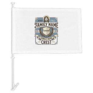 Jesus Family Name Crest Jesus Family Name Crest Ch Car Flag